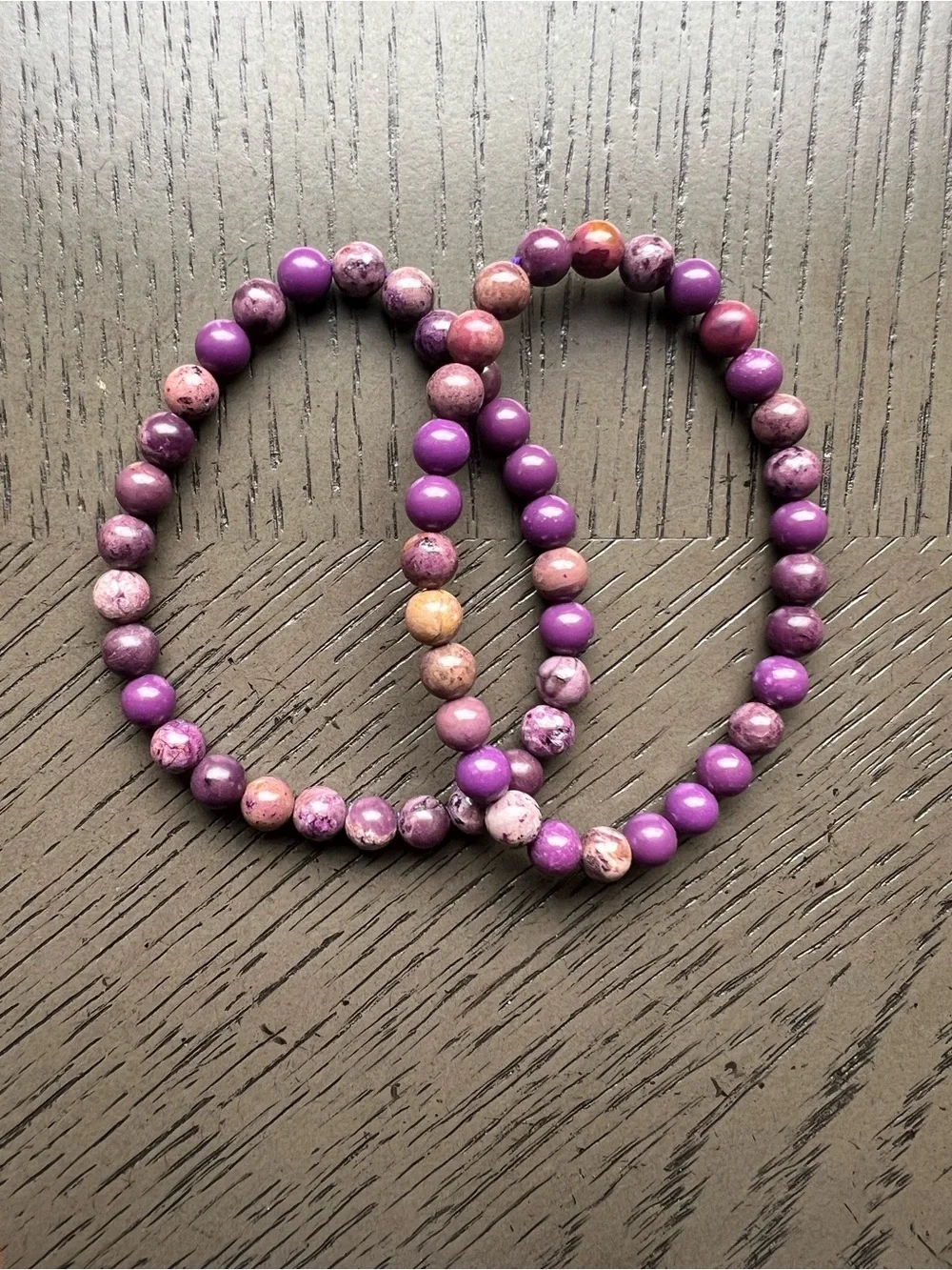 Purple sugilite bracelet 6mm SIZE 6.5’ ( ONE )